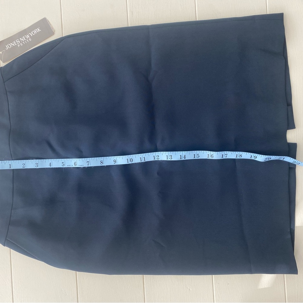 Jones New York Petite Pencil Skirt Navy 4P NWT - Picture 8 of 8